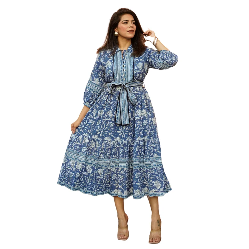 Latest Trends Kalyani Dress | Blue Floral