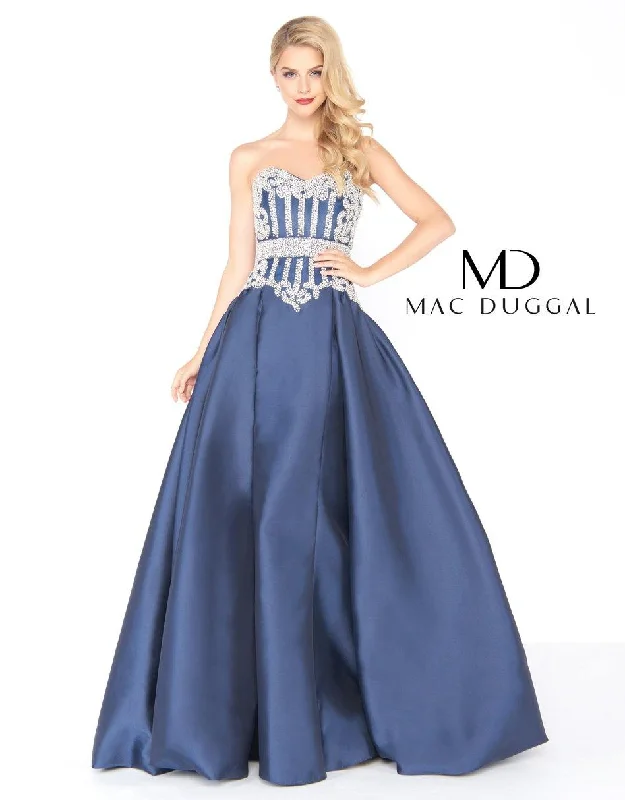 Unleash Your Fashion Mac Duggal 62894 Prom Long Strapless Ball Gown