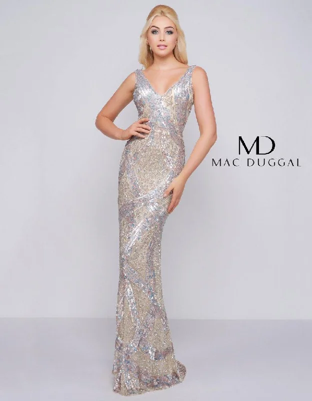 Clearance Sale, All Cheap Mac Duggal 4436 Long Formal Sleeveless Prom Dress