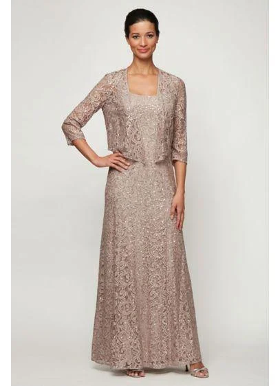 Chic & Modern Sales Alex Evenings AE1122012 Long Mother of the Bride Dress