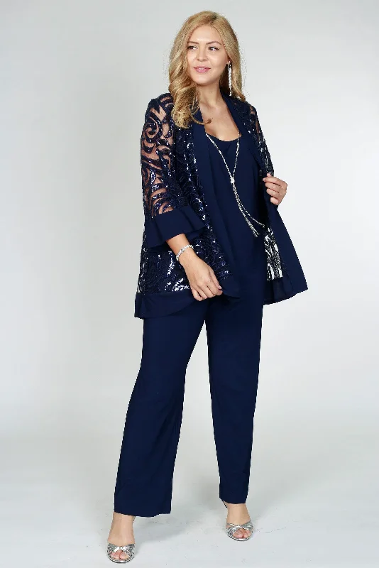 Casual Fashion R&M Richards 2343W Formal Pantsuit Plus Size Sale