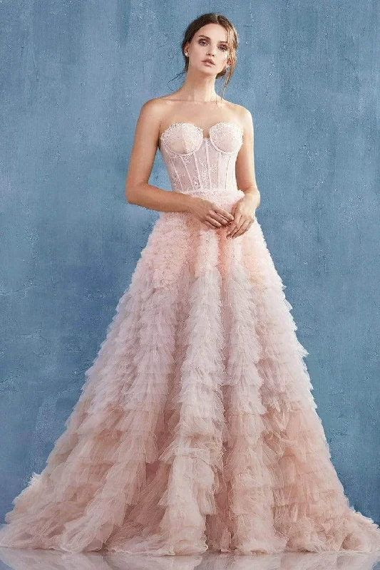 Exclusive Discount Andrea and Leo - Sweetheart Corset Ballgown A0767 - 1 pc Blush In Size 4 Available