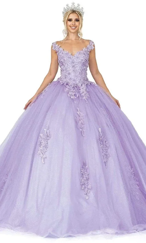 Sophisticated Street Style Offers Dancing Queen - 1597 Beaded Floral Lace Applique Tulle Ballgown