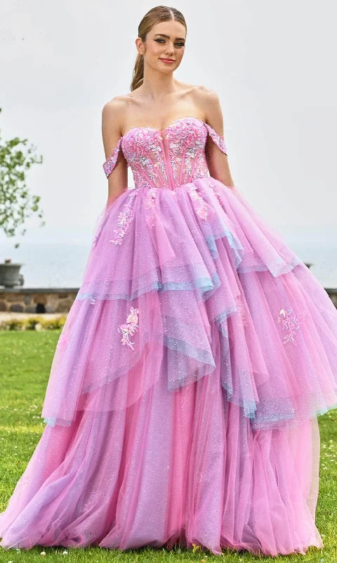 Classic Chic Deals Colors Dress 3534 - Sweetheart Ruffle Layered Ballgown