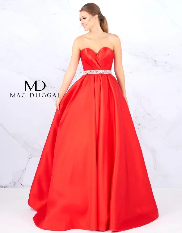 Trendy Threads Mac Duggal 67685 Long Strapless Prom Ball Gown