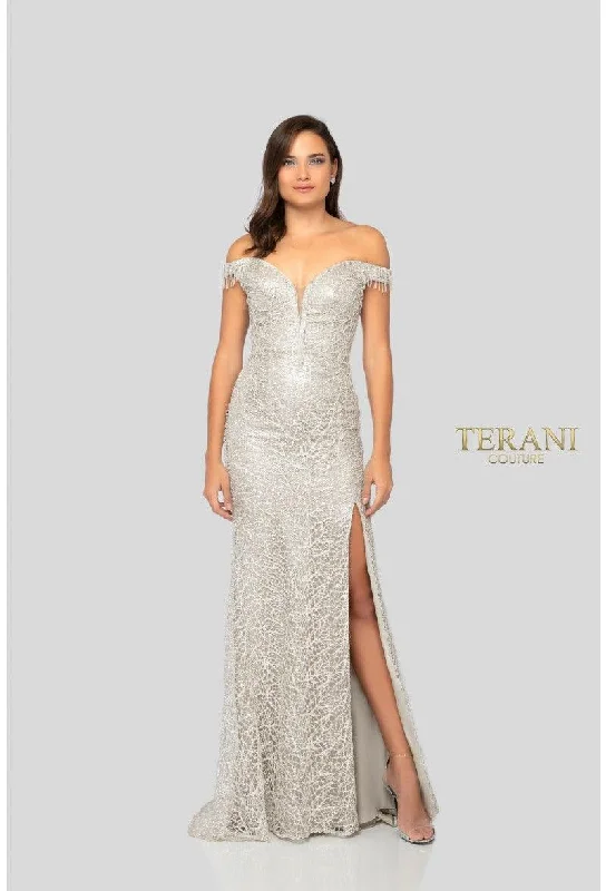 Sale Event, Prices Rock Terani Couture 1911GL9516 Off Shoulder Long Prom Dress