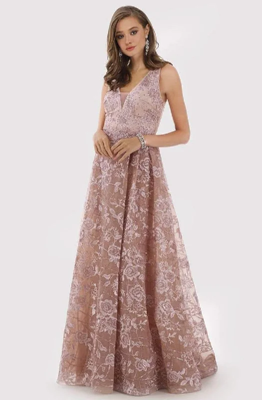 Additional Time-Limited Offers Lara Dresses - 29792 Floral Embroidered Long A-Line Gown