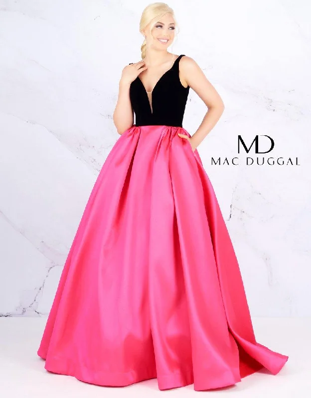 Discount Extravaganza Mac Duggal 66720 Prom Long Sleeveless Ballgown