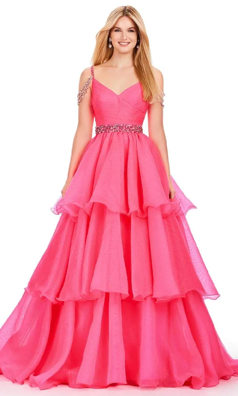 Exclusive Discount Ashley Lauren 11561 - Beaded Straps V-Neck Ballgown