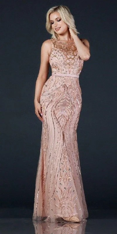 Big Discounts Long Formal Sleeveless Beaded Evening Prom Dress