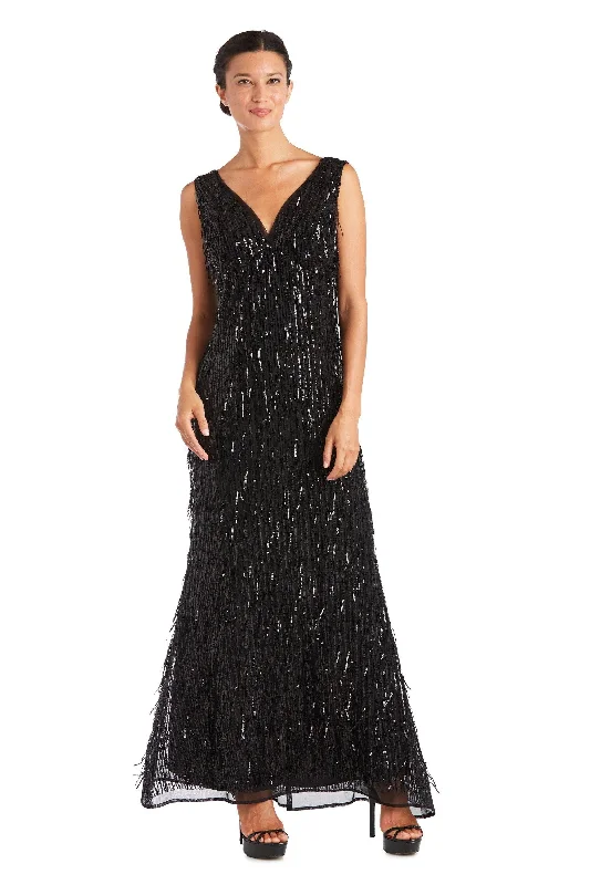 Limited Edition R&M Richards 7075P Long Formal Petite Sequins Dress Sale