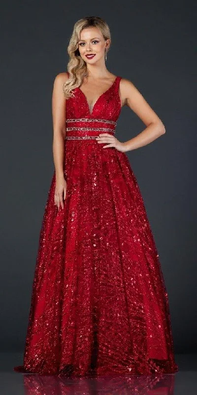 Top Deals Prom Long Beaded Formal Glitter Dress