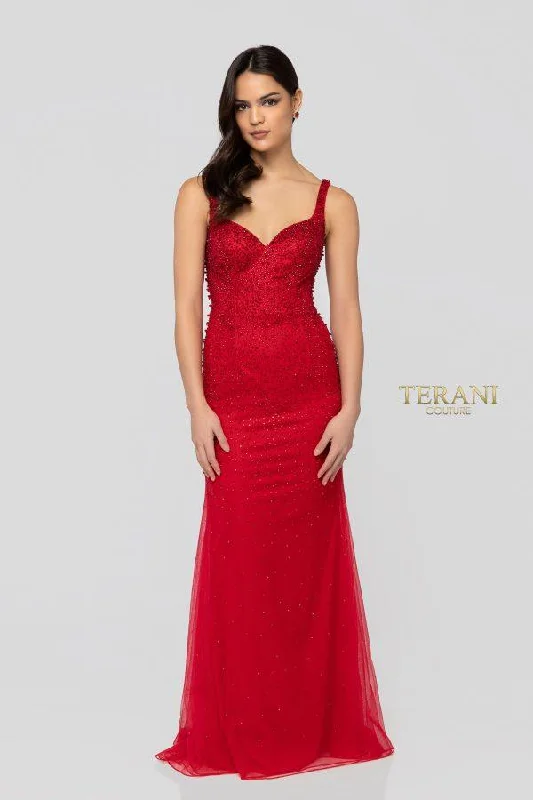 Seasonal Clearance Terani Couture 1912P8438 Long Formal Prom Dress