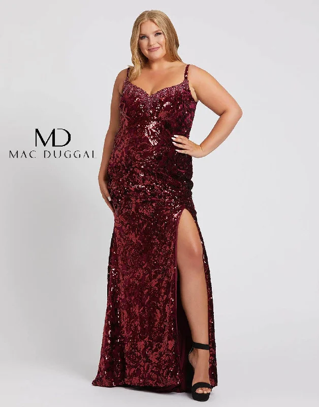 Casual Yet Chic Sales Mac Duggal 77562 Fabulous Long Plus Size Dress