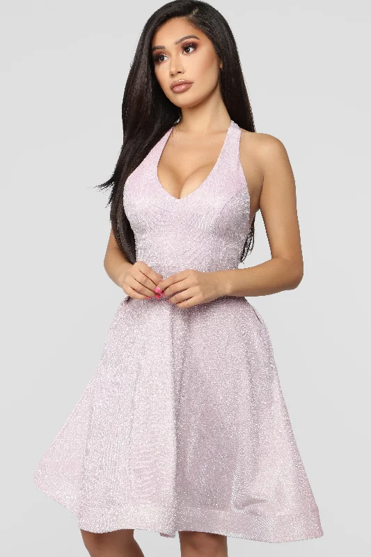 Hot Brand Discounts At First Glance Flare Mini Dress - Pink