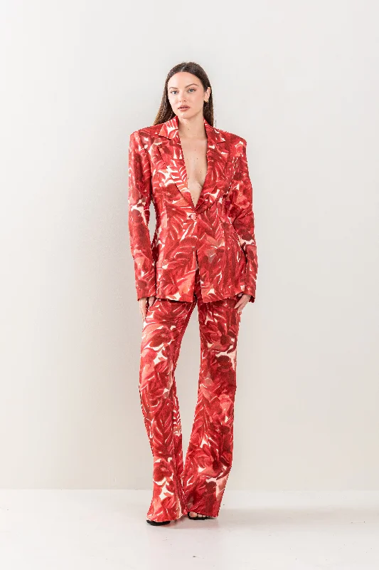 Best Deals Of The Season Tie Dye Floral Blazer Pant Set