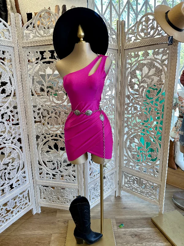 Special Offers, Don't Miss Pink Cutout Mini Dress