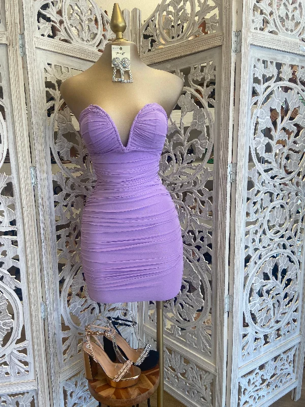 Top Brand Discounts Lavender Heart Lined Mini Dress