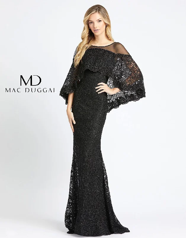 Trendy Fashion Sale Mac Duggal 20072 Long Formal Off Shoulder Lace Gown