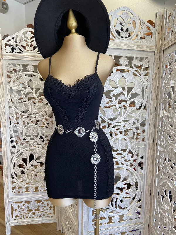 Easy Elegance Sales Black Lace Mini Dress