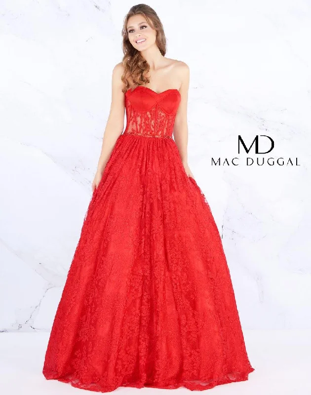 Buy More, Save More Mac Duggal 30605 Prom Strapless Long Ball Gown