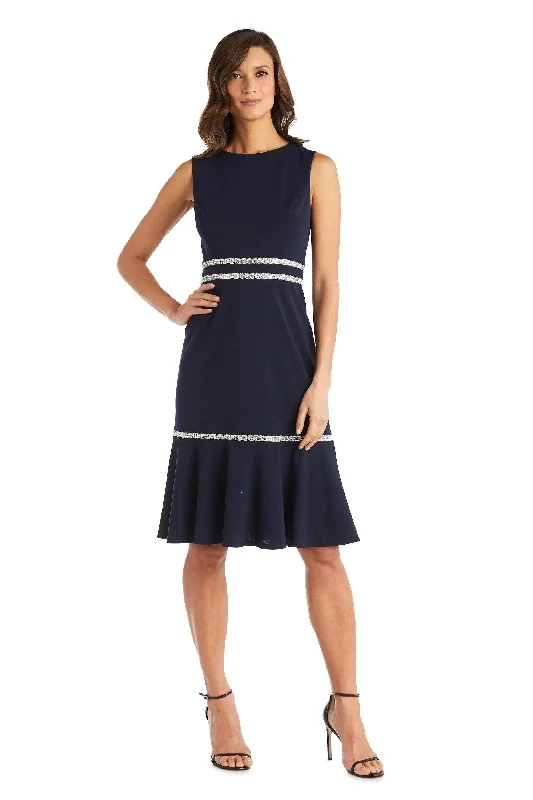 New Arrivals R&M Richards 5619P Formal Fishtail Sleeveless Short Dress Sale