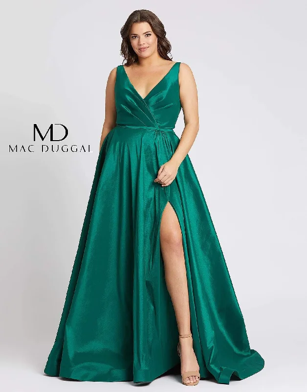 Fashion Forward Mac Duggal Long Plus Size Prom Dress Sale