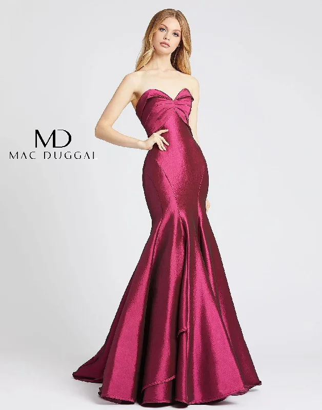 Limited Time Offers Mac Duggal 12110 Long Prom Strapless Trumpet Gown