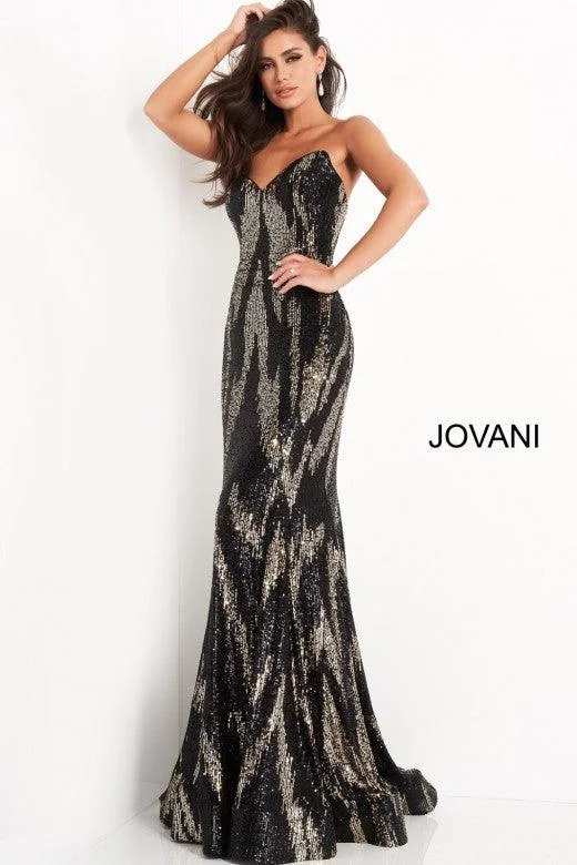 Hot Brand Discounts Jovani 04155 Prom Long Strapless Formal Dress