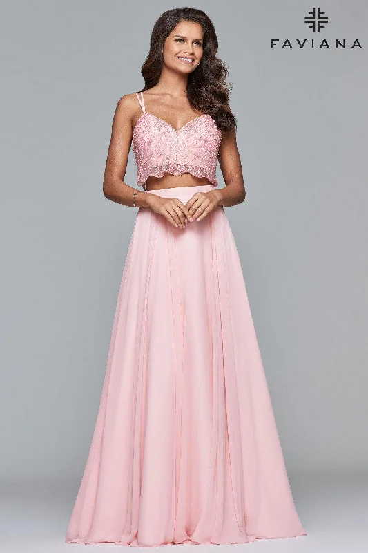 Must Haves Faviana Two Piece Prom Dress 10042 Sale