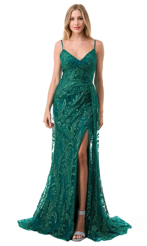 Exclusive Deals Online Trevi Collection L2785F - V-Neck Sleeveless Prom Gown