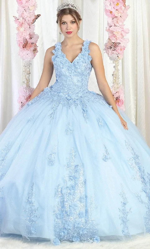 Statement Fashion Offers May Queen LK195 - Floral Quinceanera Ballgown