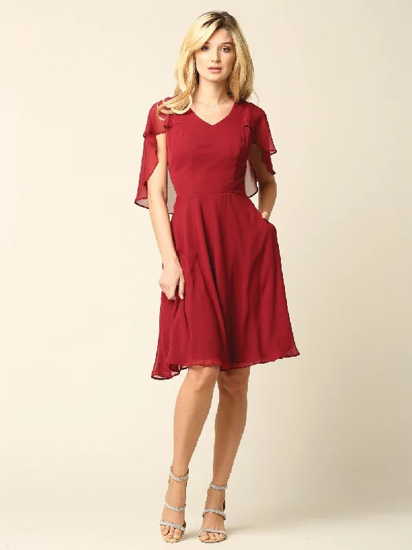 Trend Leading Collection Short Chiffon Dress Sale