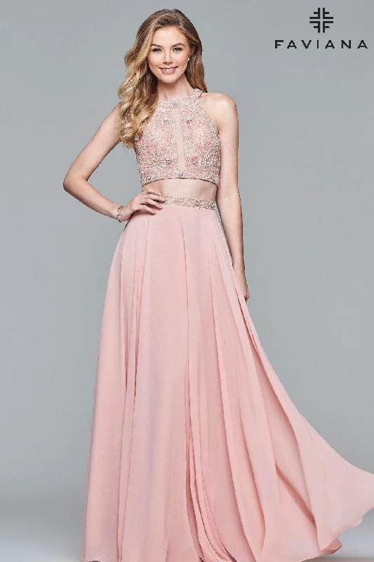 Fast Fashion Favorites Faviana Sexy Two Piece Prom Dress 10059 Sale