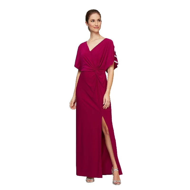 Daring Fashion Promotions Alex Evenings AE81351544 Long Formal Slit Dress