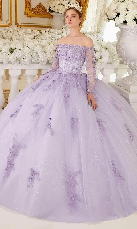 Avant-Garde Style Promotions Cinderella Divine 15706 - Off-Shoulder Ballgown with Long Sleeves