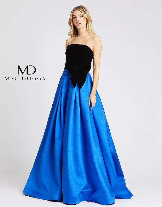 Stay Ahead In Style Mac Duggal 66318 Long Strapless Prom Ball Gown