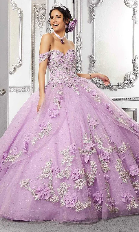 Limited Stock, Big Sale Vizcaya by Mori Lee - 89318 Floral Accented Tulle Ballgown