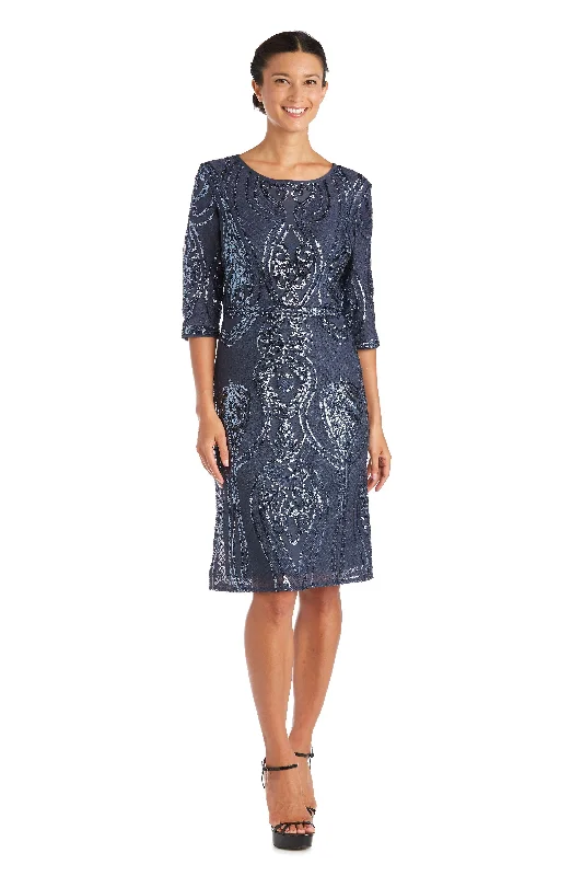 Comfort Meets Fashion R&M Richards 7434 Short Mother Of The Bride Dress Sale