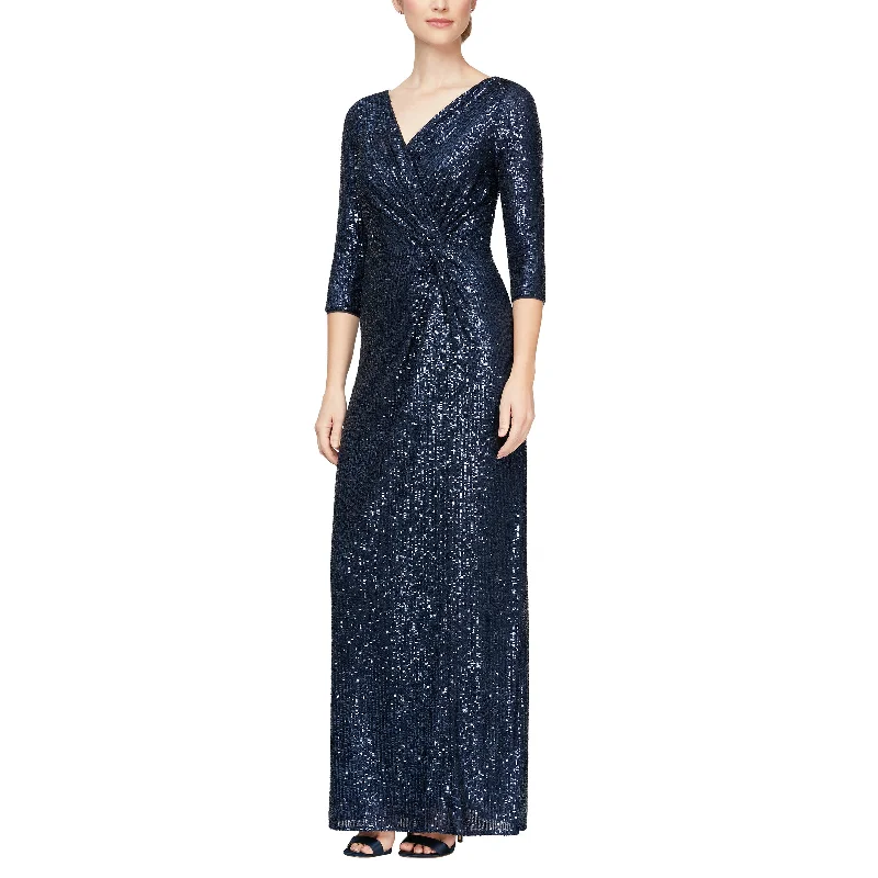 Feminine Style Promotions Alex Evenings 8196646 Sequin Long Formal Dress