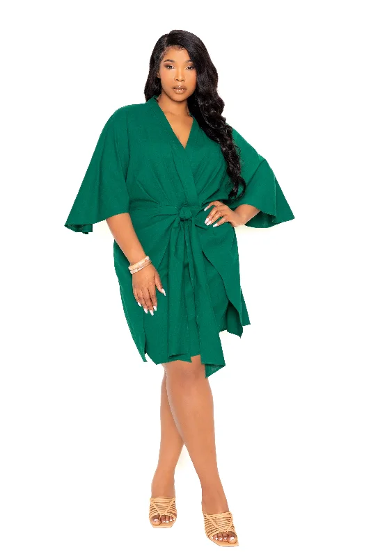 You'Ll Love Us Because Linen Tie Waist Mini Dress