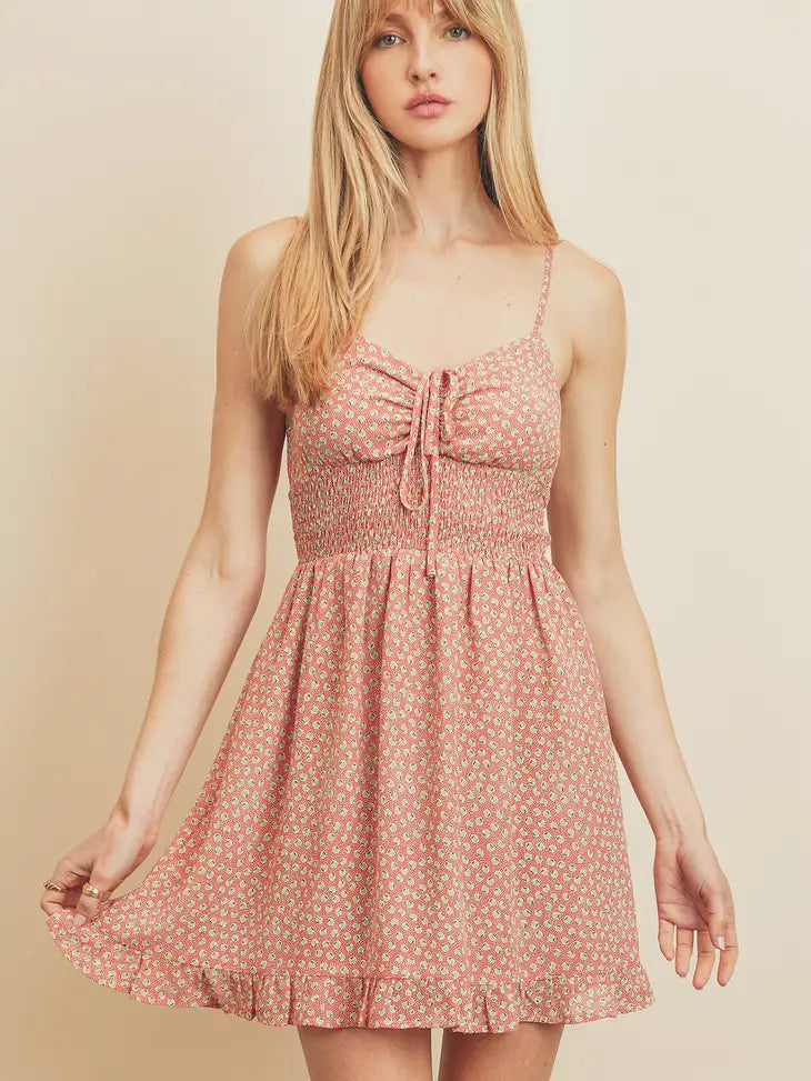 Sale Event, Prices Rock Perfectly Sweet Ditsy Pear and Dot Mini Dress