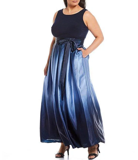 Flirty Fashion Discounts SL Fashions 619435M Long Formal Plus Size Dress M