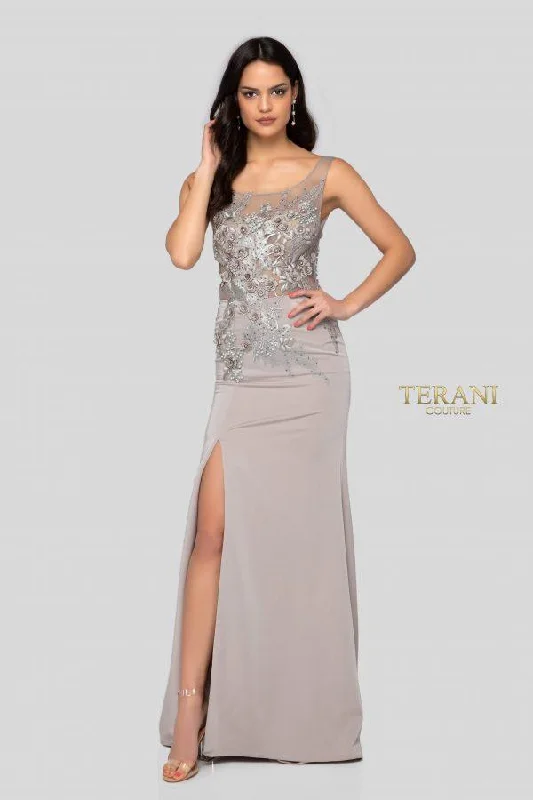 Limited Stock, Big Discounts Terani Couture 1915E9731 Sleeveless Long Prom Dress