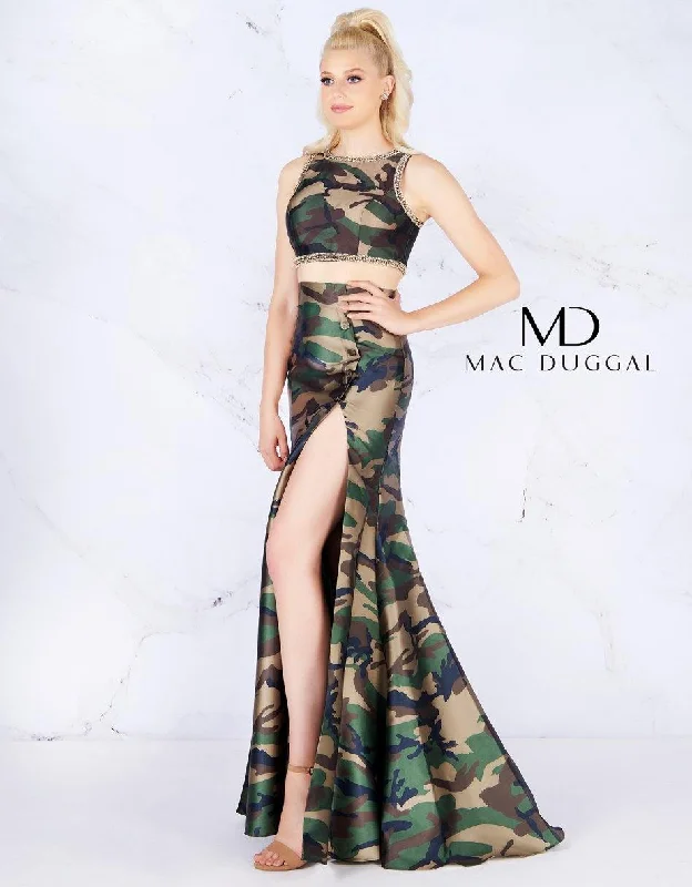 Find Your Unique Flair Mac Duggal 40814 Long Formal Two Piece Mermaid Gown