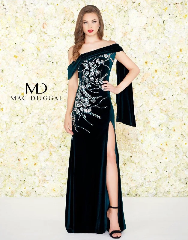 Explore What'S New Mac Duggal 12186 Long Prom Formal Velvet Dress