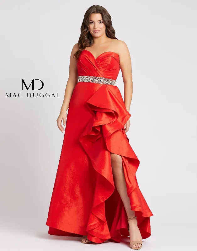 Hot Deals Mac Duggal 67215 Fabulouss Long Plus Size Dress