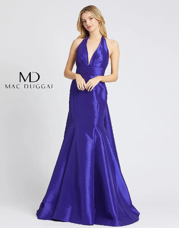 Crazy Price Slashing Mac Duggal 12032 Prom Long Halter Sleeveless Dress