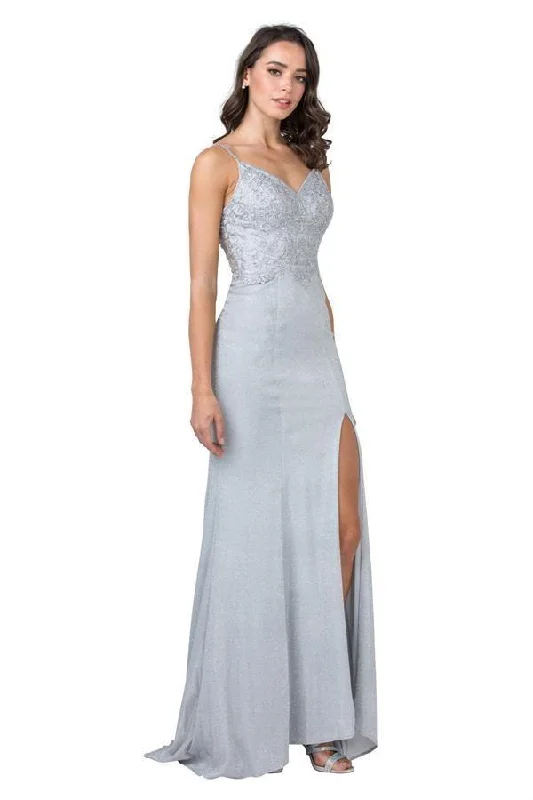 The Latest Trends Long Prom Formal Appliqued Bodice Evening Gown