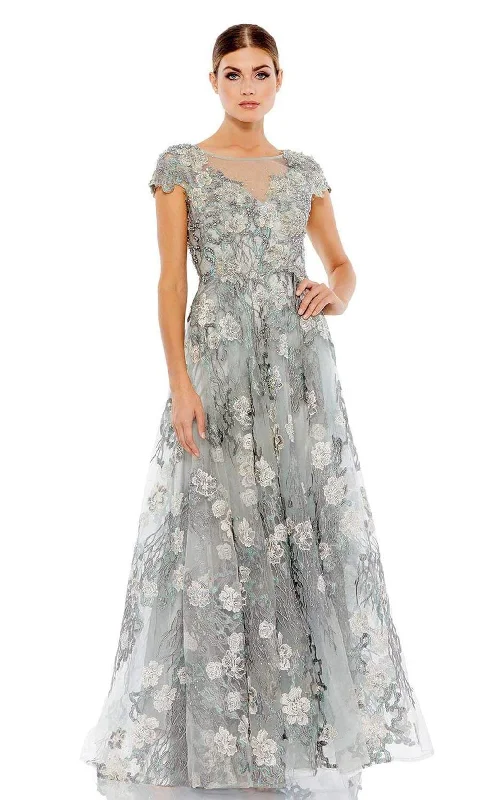 Casual Chic Deals Mac Duggal - 20294 Modest Floral Mother of the Bride A-line Dress